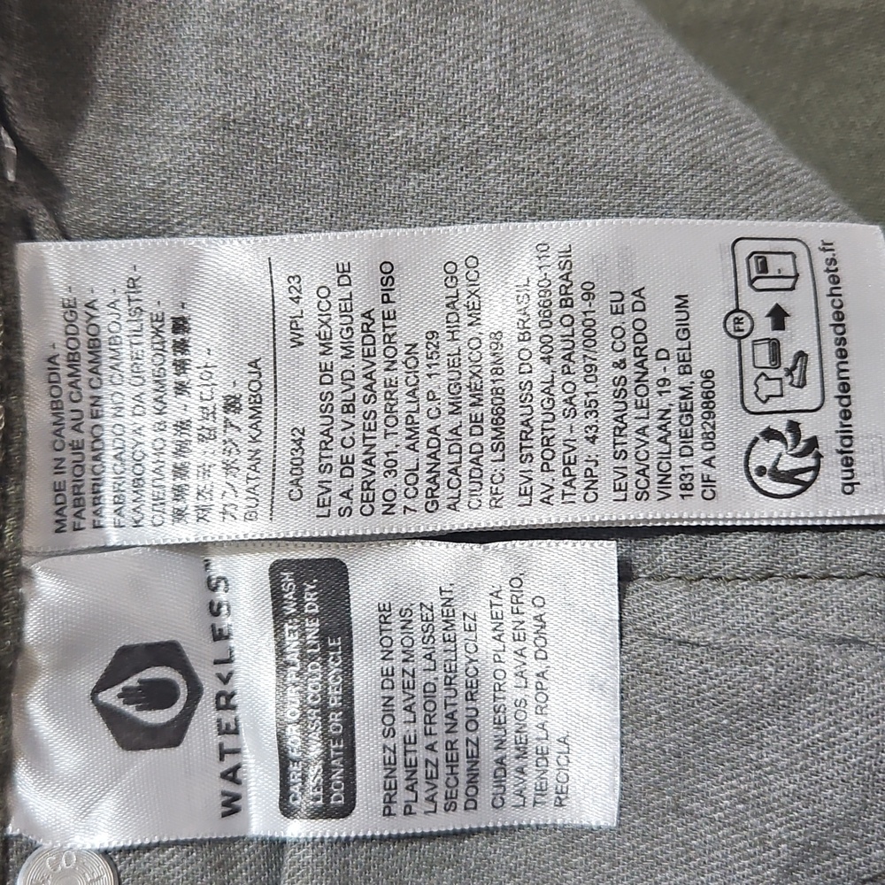 Levi's Men's Olive Jeans - Picture 3 of 6